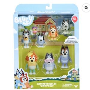 Bluey Extended Heeler Family Pack - NIB
